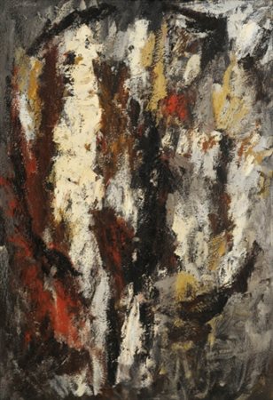 ADRIANO PARISOT 1912 - 2004 Senza titolo, 1957 olio su tela, cm. 1000 x 70...