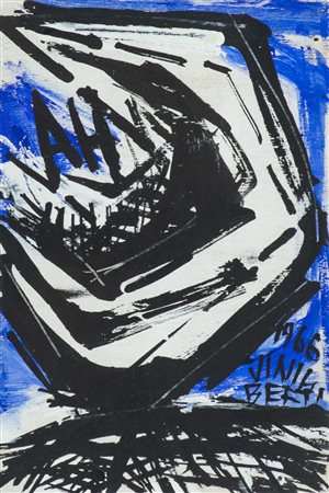 Vinicio Berti (Firenze 1921 1991) Emblema AH 1966, Tempera sintetica su...