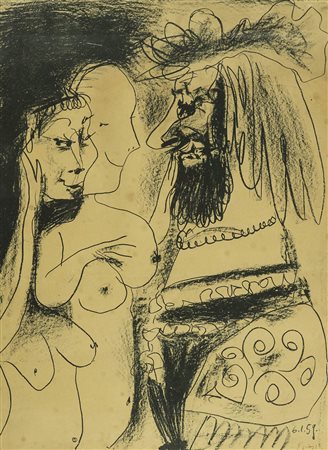 Pablo Picasso (Malaga 1881 Mougins 1973) Le vieux roi (The old king) 1959...