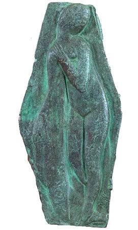 Marino Marini (Pistoia 1901 Viareggio 1980) Figura Bronzo, cm. 20,5x9,5x1,...