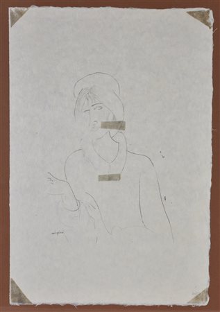 Amedeo Modigliani Ritratto di Jeanne Hébuterne, 1919 litografia su carta di...