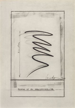 BERNAR VENET (1941) Position of an undetermined Lined Litografia, es. 4/100...