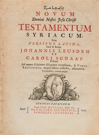 LEUSDEN Johan (1624-1699); SCHAAF Carolus (1646 - 1729) - Novum Testamentum...