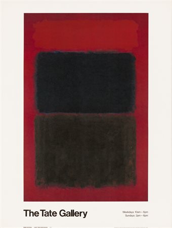 MARC ROTHKO (1903-1970)Senza TitoloManifesto raffigurante l'opera 'Light red...