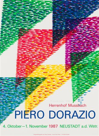 PIERO DORAZIO (1927-2005)Senza Titolo, 1987Manifesto della mostra personale...