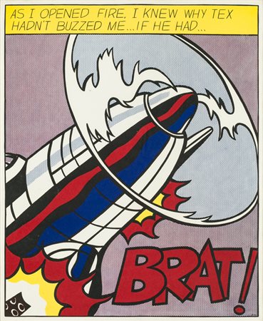 ROY LICHTENSTEIN (1923-1997)Senza TitoloStampa offsetcm 63x52