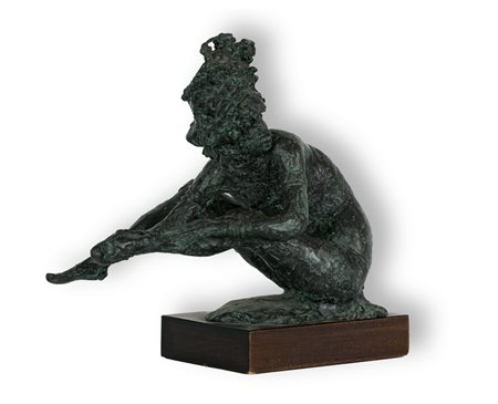 AUGUSTO MURER (1922-1985)Senza Titolo (Ballerina)Scultura in bronzo su base...