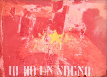 PIETRO PERRONE (1956)Io ho un sogno, 1993Tecnica mista e colla su tavolacm...