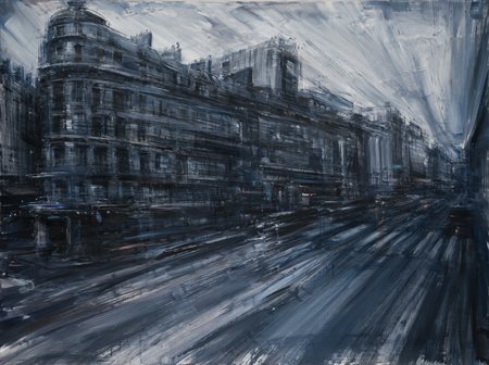 ALESSANDRO PAPETTI (1958)Boulevard, 2008Olio su telacm 90x120Firma, titolo,...