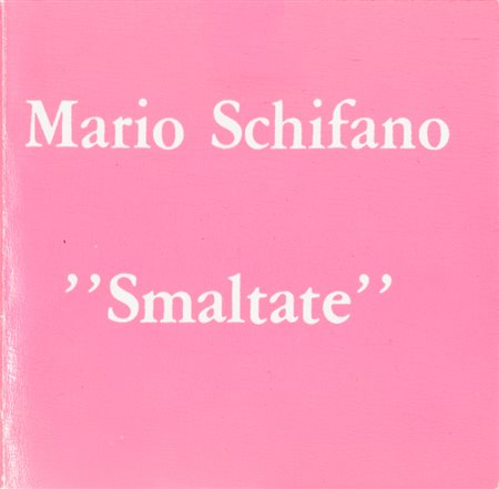 MARIO SCHIFANO (1934-1998)Smaltate, 1984Libro d'arte corredato da litografia...