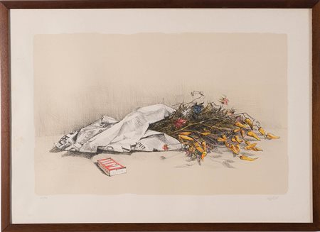 Giovanni Cappelli (Cesena, 1923-Milano, 1994), “Natura Morta”, 1977....