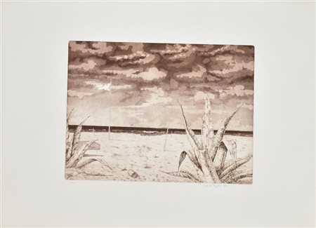 Danilo Rovai La Spiaggia incisione su carta, cm 50x70 (lastra cm 29,5x39,7)...