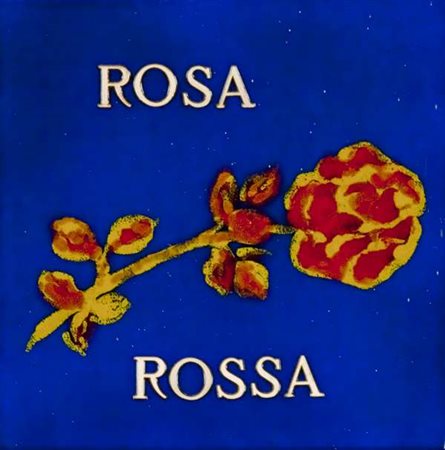 Eugenio Miccini Rosa rossa – 1982 tecnica mista su ceramica cm. 29x29 Firma...