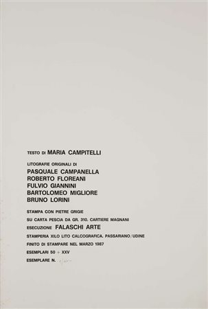 Campanella, Floreani, Giannini, Migliore, Lorini Nero materico – 1985...