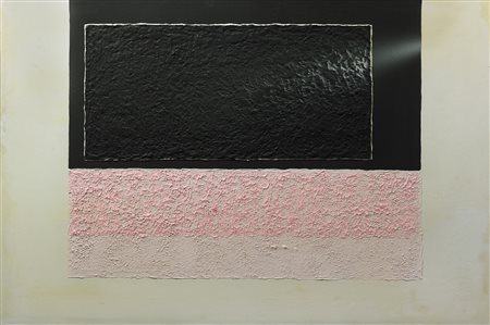 FINZI ENNIO (n. 1931) Verso il rosa. 1988. Tecnica mista su tela. Cm 120,00 x...
