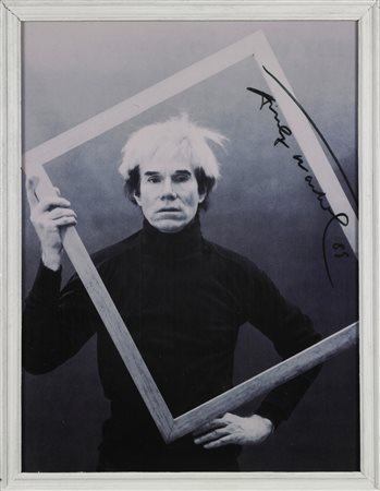 WARHOL ANDY (1928 - 1987) Warhol portrait. 1985. Stampa. Cm 30,00 x 40,00....