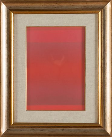 Giovanni Pintori (XX-XXI sec.) “Rosso”, 1976. Acrilico su tela, firmato e...