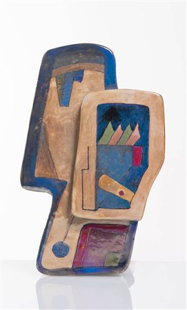 Pietro Melandri (Faenza 1885 - 1976), Elemento decorativo in ceramica...