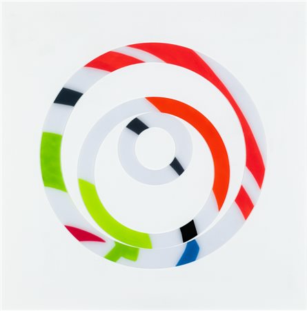 SARA CAMPESAN (1924-2016)Scomposizione circolare - 4 spirali, 1985Acrilico e...