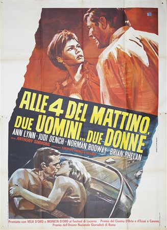 AllE 4 DEL MATTINO DUE UOMINI,…DUE DONNE (1968) Manifesto, cm 200x140...
