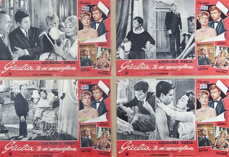 GIULIA TU SEI MERAVIGLIOSA (1964) Lotto unico di n. 4 fotobuste, cm 50x70...