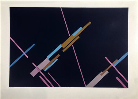 CARLA BADIALI, Composizione, Serigrafia Anno 1953-1985 Dim. 50x70 Opera senza...