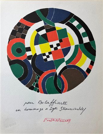 SONIA DELAUNAY TERK, Euterpe, Riproduzione fotolitografica (7 colori offset)...