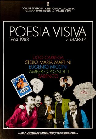 Poesia Visiva Poesia Visiva – 1988 collage su manifesto cm. 100x70 Firma in...