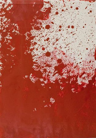 Hermann Nitsch Senza titolo – 1984 acrilico su carta cm. 102x72 Firma sul...