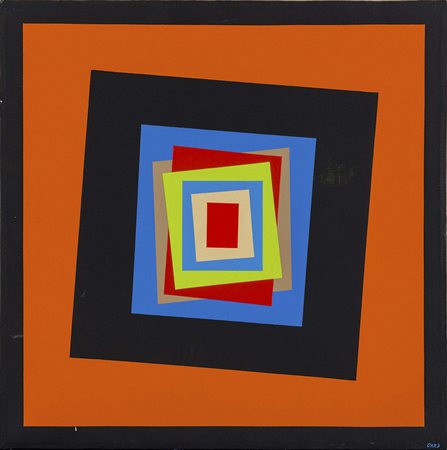 FERRUCCIO GARD (1940) Senza titolo 1989 Acrilico su tela 50 x 50 cm Firmato...