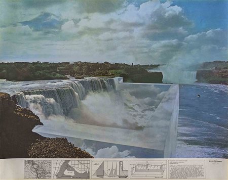 SUPERSTUDIO (1966) Niagara o l'architettura riflessa 1970 Stampa fotografica...