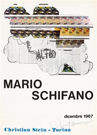 MARIO SCHIFANO (1934-1998)Senza Titolo, 1967Manifesto della mostra tenutasi...