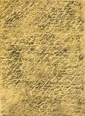 ALFREDO RAPETTI (1961)Gold, 2007Tecnica mista su telacm 63,5x46x4Firma e...