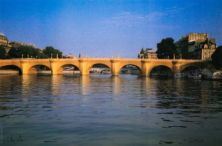 CHRISTO (1935)The Pont Neuf Wrapped, ParisStampa offesetcm 60x90Firma a...