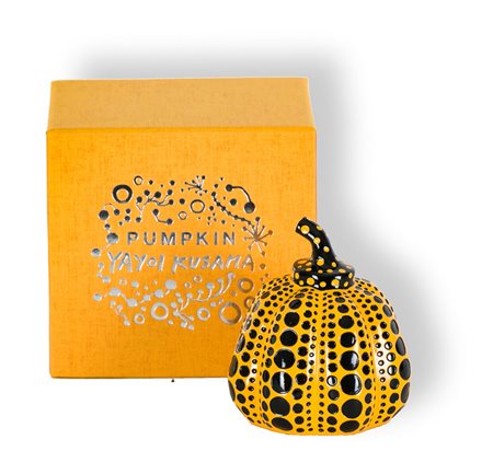 YAYOI KUSAMA (1929)Yellow Pumpkin, 2013Scultura in resina verniciatacm...