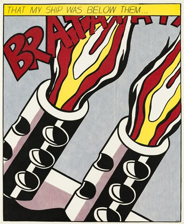 ROY LICHTENSTEIN (1923-1997)Senza TitoloStampa offsetcm 63x52