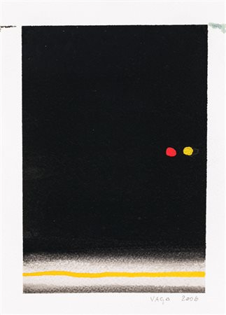 VALENTINO VAGO (1931-2018)Senza Titolo, 2006Tempera su cartacm 18x13Firma e...