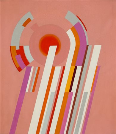 CARLO NANGERONI (1922-2018)Diagonali integrate a rotazione, 1962Olio su tela...