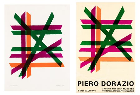 PIERO DORAZIO (1927-2005)Lotto unico composto da:Senza Titolo,...