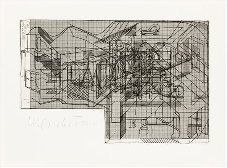 BERNHARD LUGINBÜHL (1929-2011)Senza Titolo, 1971Acquafortecm 31x42,5Firma e...