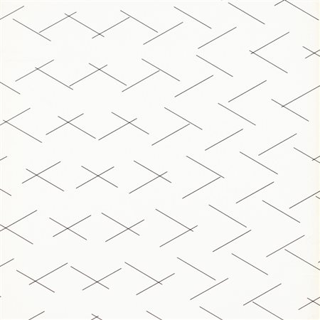 FRANÇOIS MORELLET (1926-2016)Senza TitoloLitografiacm 36,5x36,5Firma e...