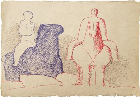 Salvatore Fiume 1915 - 1997 Senza titolo Pennarello su carta 49 x 69.5 cm...