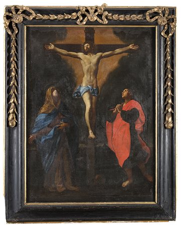 Maestro emiliano del secolo XVII, da Guido ReniCrocifissione con la Vergine e...