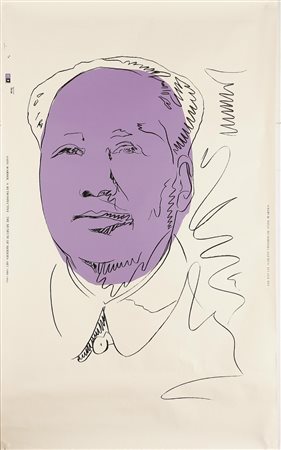 WARHOL ANDY (1928 - 1987) Mao. Serigrafia, cm 76x126,5. Museum of Modern Art...