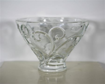 LALIQUE Vaso. Vetro, cm 19.