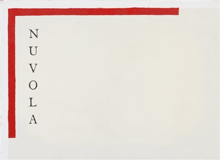 DELLA VEDOVA MARIO (1958-) Nuvola 1986olio su tela cm 30x40firmato datato e...