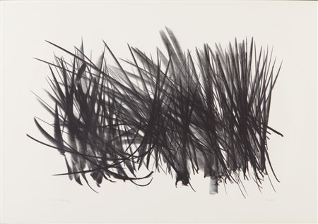 HANS HARTUNG (1904-1989) L91 1963litografia (crayon) cm 63x90esemplare...