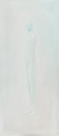 RAINALDI OLIVIERO (1956-) Senza titolo 1996olio su tela cm 130 5x56 5firmato...