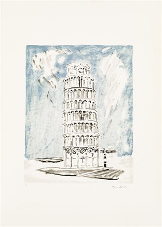 ORFEO TAMBURI (1910-1994)Torre di PisaLitografiacm 69x49Firma e numerazione...