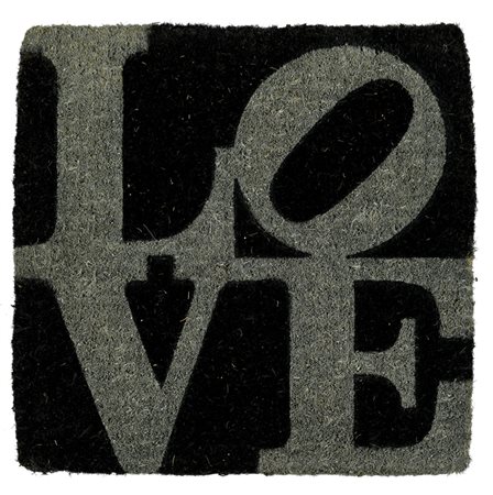 ROBERT INDIANA (1928-2018)Winter love, 2005Tappeto in lanacm 50x50Etichetta...